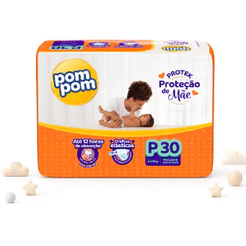 Fralda Pom pom Derma Protek P 30 Unidades
