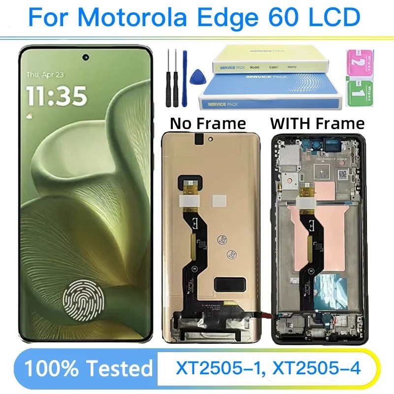 6.67 " P-OLED Para Motorola Edge 60 Display LCD Tela De Toque Digitador Assemblé