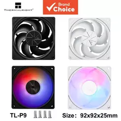 Ventilador de refrigeração Thermalright TL-P9-S 9cm ARGB, 2200 RPM, 23 dBA, baixo ruído, suporta controle PWM e