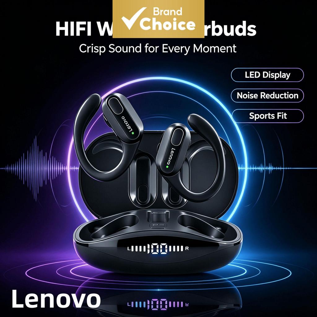 Lenovo XT80 Fones De Ouvido Bluetooth Earpods Sport Workout HiFi Audio ENC Com Cancelamento De Ruído À Prova D'água De B