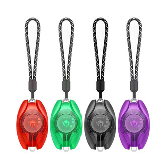 Mini led luminoso ciclismo noite correndo piscando luz de sinal montanhismo aviso segurança zíper chave mochila luz