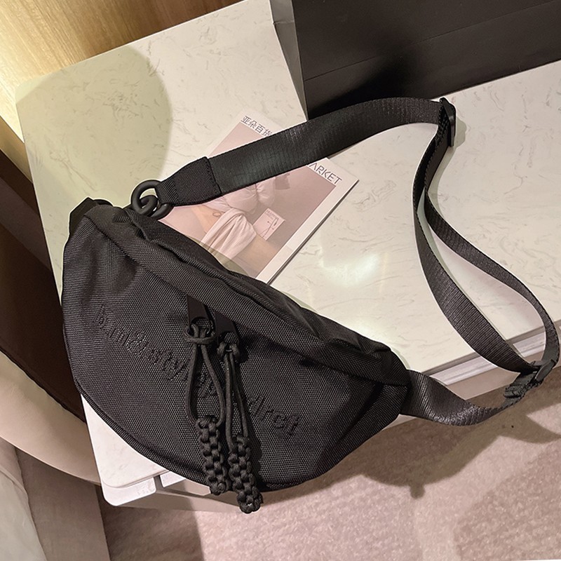 Luz de luxo corrente saco peito saco do mensageiro novo estilo rua Wear moda bolsa ombro cintura esportes lazer saco nic