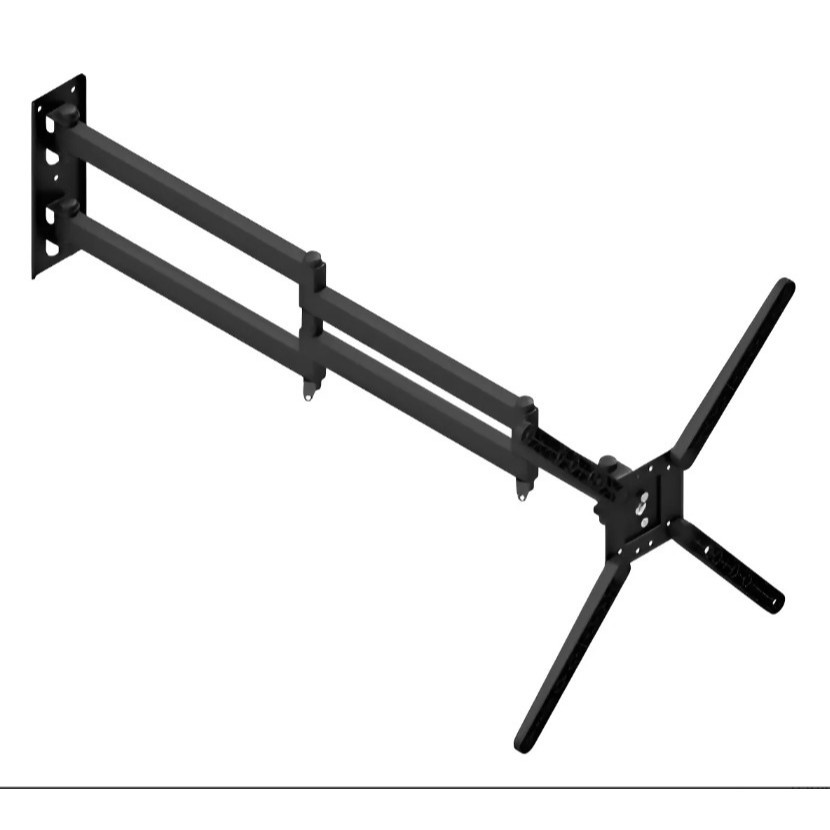 Suporte TV Parede 32" a 65" Reforçado Braço Longo 65cm Triarticulado com Inclinação