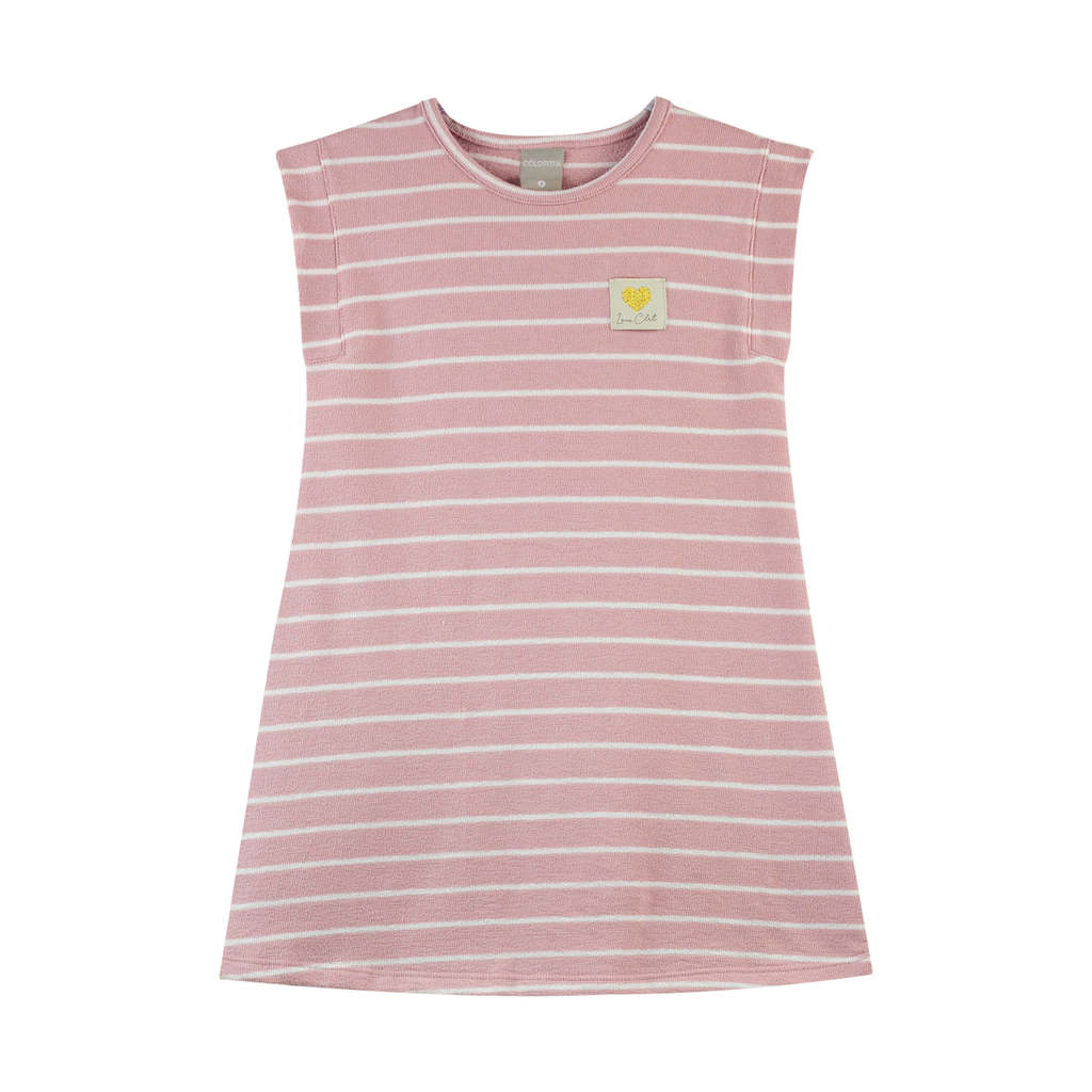 Vestido Infantil Menina Listrado Colorittá Rosa