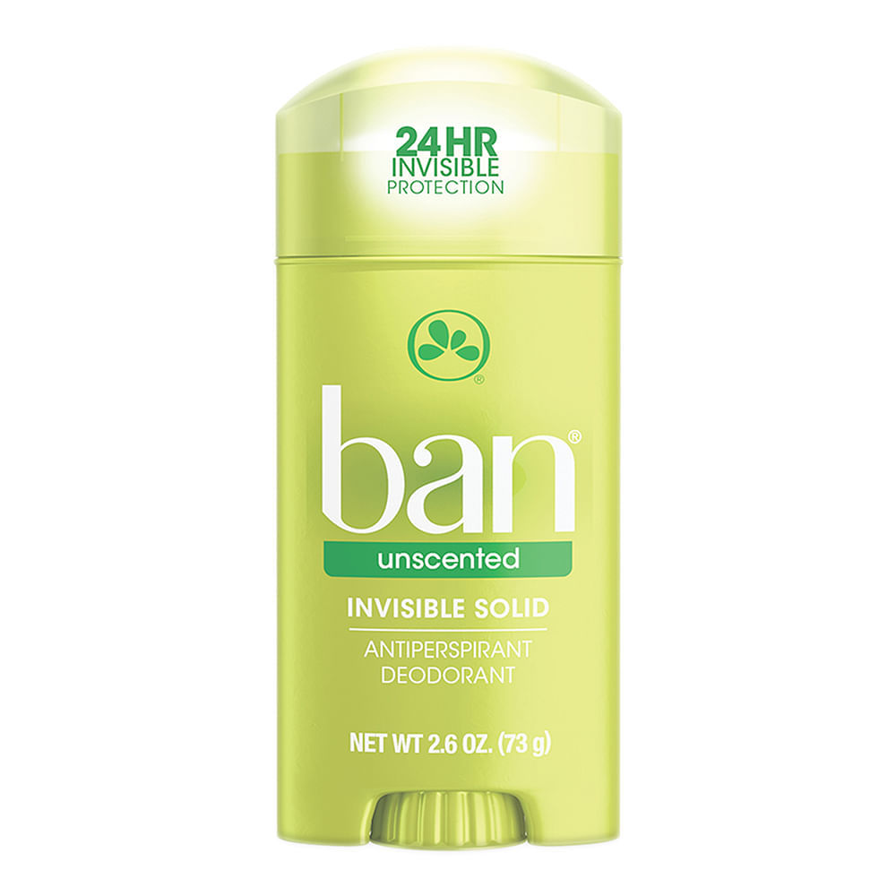 Desodorante Sólido Ban Unscented Sem Perfume Stick Antitranspirante 73g