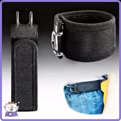 Cinto Preguiçoso Estilo Gancho Ajustável Conveniente , Velcro Elástico , Fivela De Cintura De Unissex