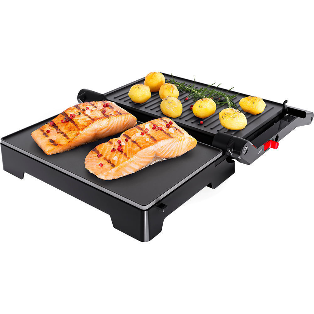 Mini Grill Elétrico Oster Inox 2 em 1 · foto 2