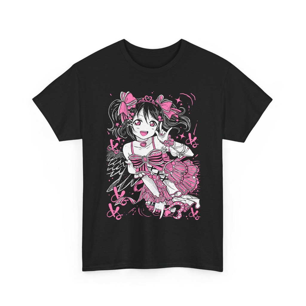 Camiseta Unissex Feminina Masculina [Mangá T-shirt] Personagem Anime Rosa Estampa Algodão Premium Streetwear