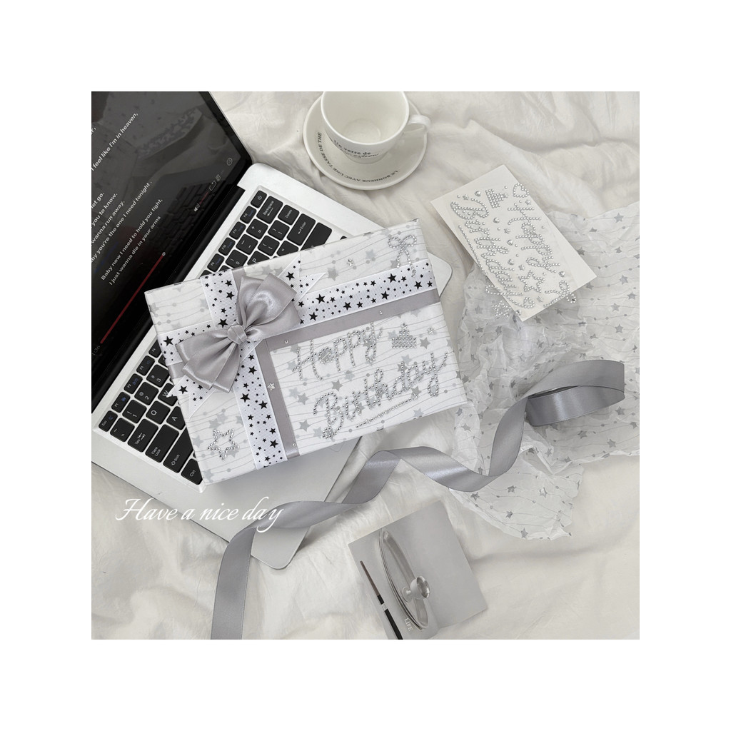 Premium ins estilo sydney papel criativo presente sydney papel prata cor aniversário flor papel de embrulho para amigos