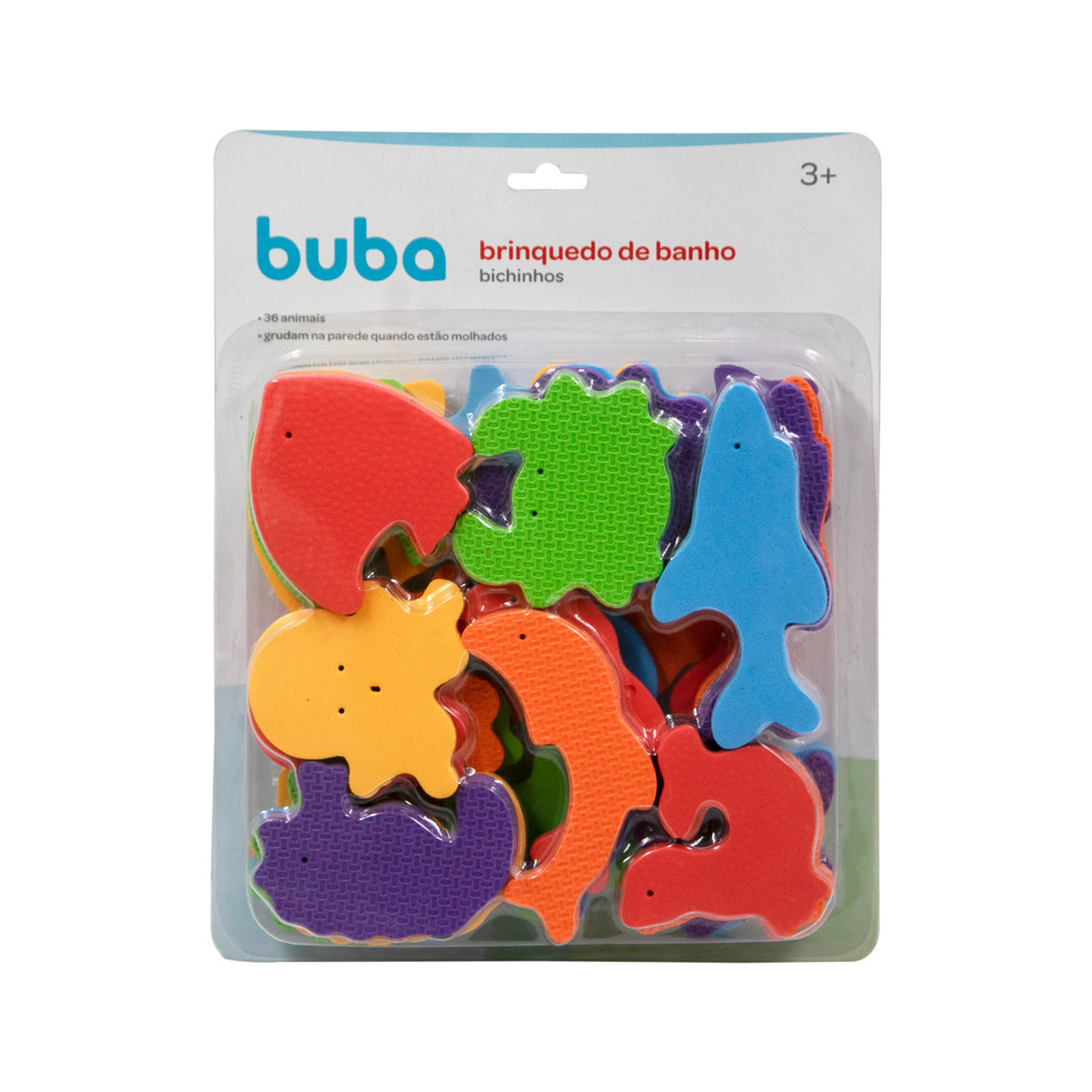 Brinquedo de Banho Bichinhos Buba 36 unidades