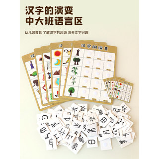 Jogo de canto de área de linguagem de jardim de infância, personagens chineses, evolução, personagens fotográficos, Mate