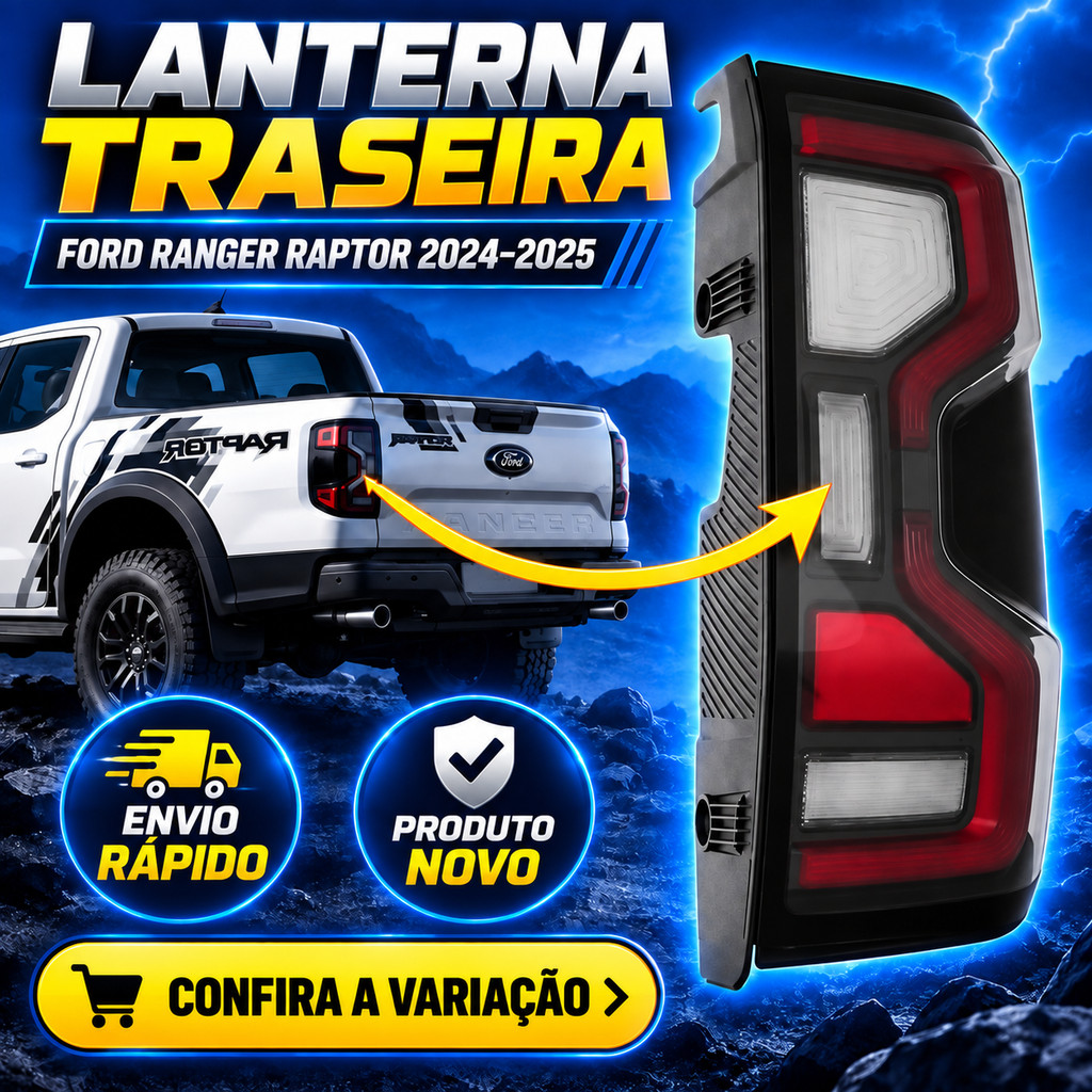 Lanterna Traseira Ford Ranger Raptor 2024 2025