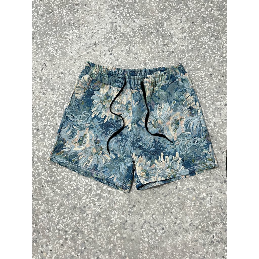 Shorts masculinos casuais estampados na moda