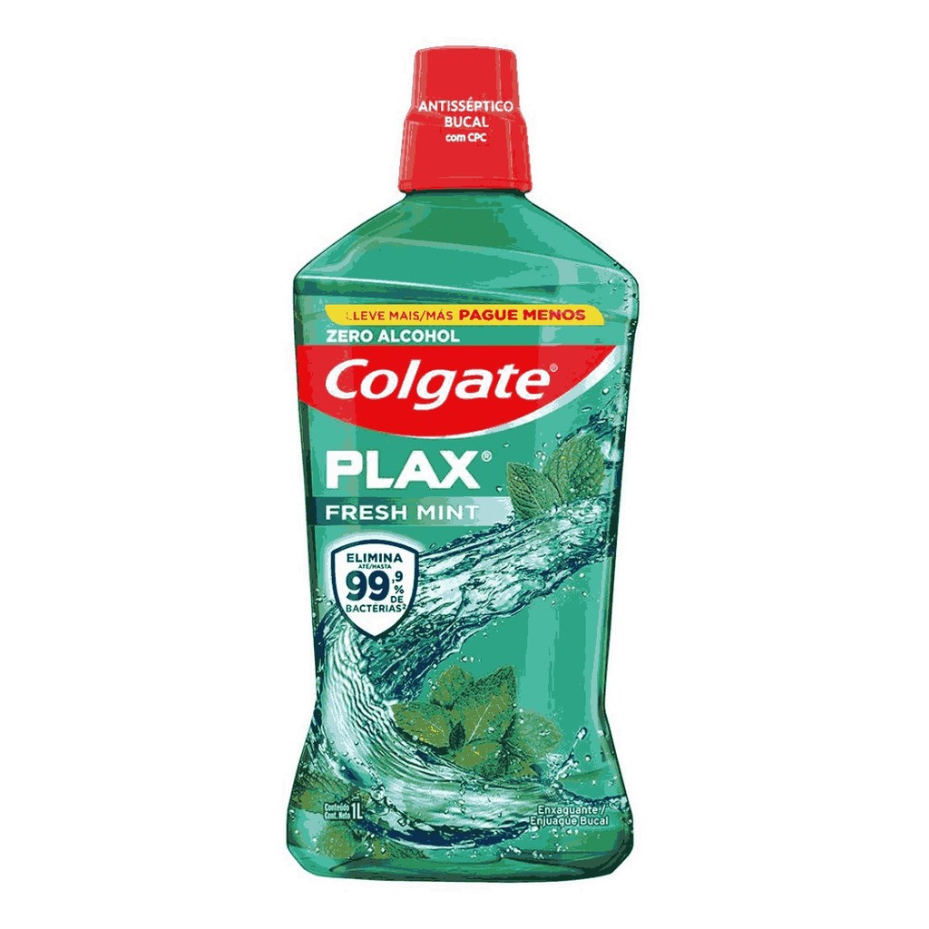 Enxaguante Bucal Colgate Plax Fresh Mint 1l