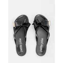 Chinelo Petite Jolie Lucky Preto/Branco PJ4533