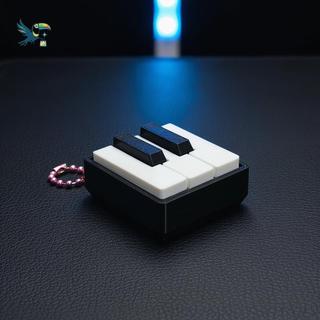 Bonito Mini Teclado De Piano Fidget Clier Brinquedo Satisfatório Imprensa Portátil Chaveiro Para Estudantes Escola Alívi