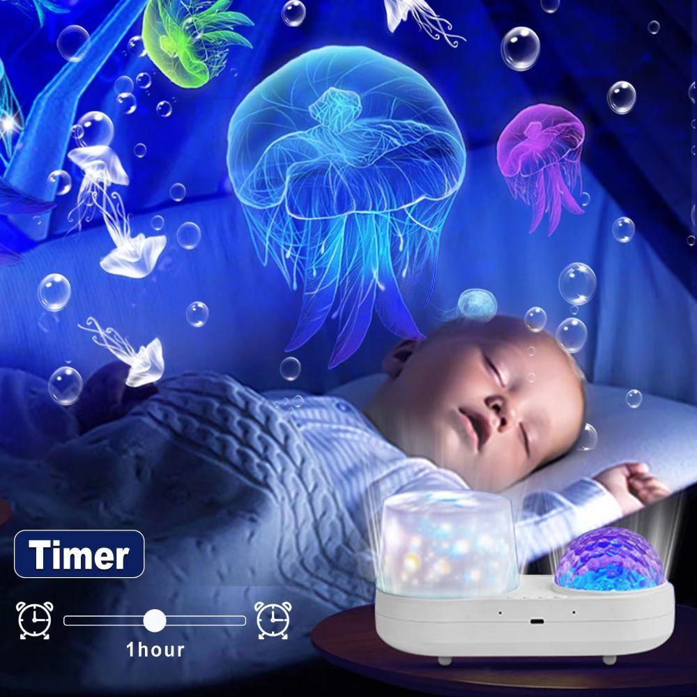 Lâmpada De Projetor Estrela , Aparência Delicada , Iluminação Suave , De Ondulação De Água Do Oceano , Céu Estrelado Son