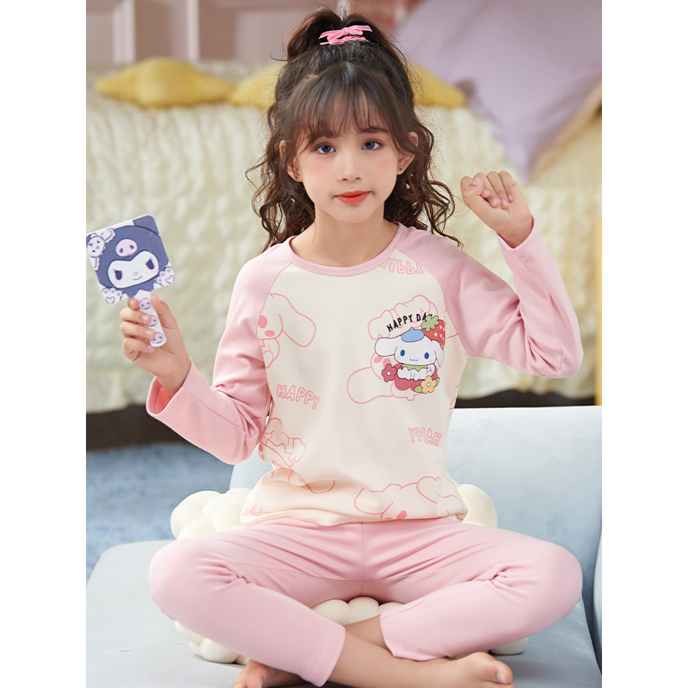 Meninas roupas de outono calças compridas crianças conjunto roupa interior algodão puro primavera outono algodão Bottomi