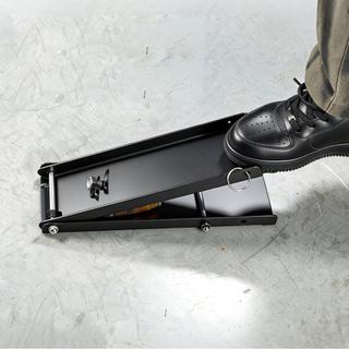 Triturador de latas preto fosco Esmagador de pedal de ferro resistente para reciclagem Fácil de instalar em cozinhas