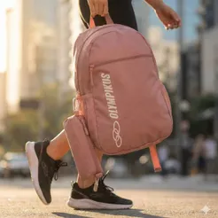 Mochila Juvenil Olympikus Estojo Rosé