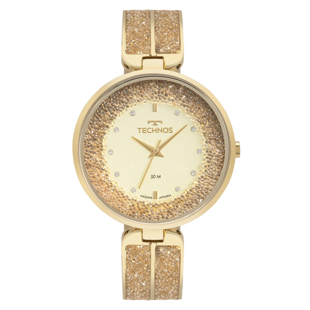Relógio Technos Feminino Crystal Dourado - 2035MYK/1D