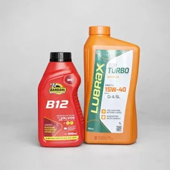 KIT 1 LUBRAX TOP TURBO ESSENCIAL 15W40 API CI-4 1 LITRO + ADITIVO DE MOTOR BARDAHL B12 500ML