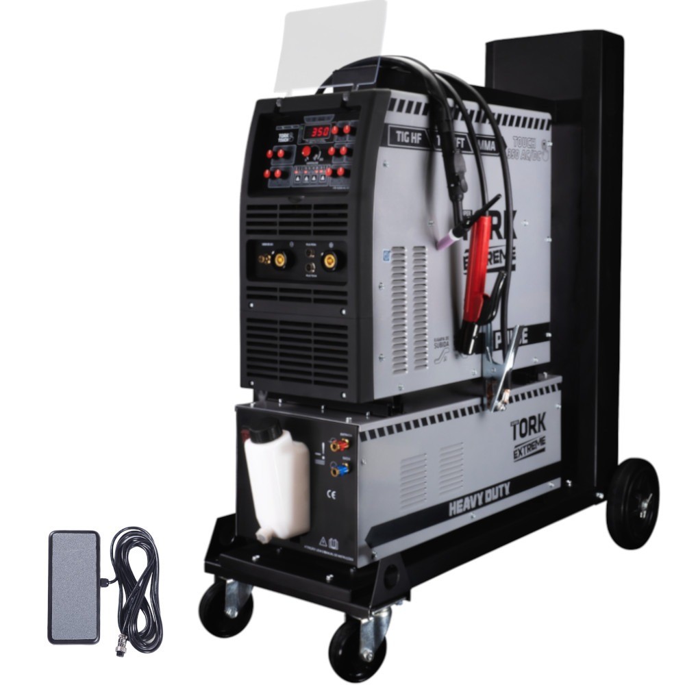Inversora de solda multiprocesso 350A Tig AC/DC 3 em 1 - TOUCH 350 AC/DC Super Tork