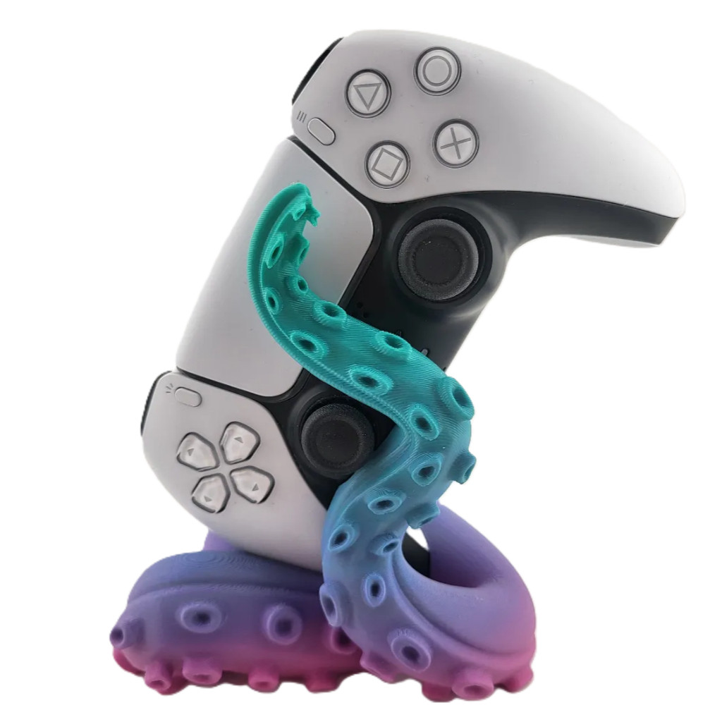 Suporte de controle Gamer PS5 Polvo Tentáculos Sony Octopus Gamer Play Station 5