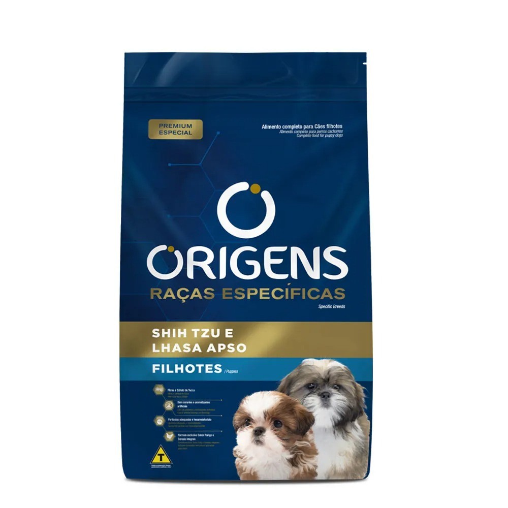 RAÇÃO ORIGENS CÃES FILHOTES SHIHTZU E LHASA 1KG