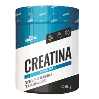 Creatina Monohidratada Pote 300g Shark Pro em Oferta na Shopee