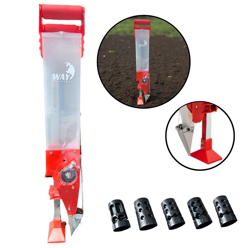 Semeadeira Manual Com Reservatório Único Para Plantio Rápido de Sementes e Distribuição de Adubo em Oferta na Shopee