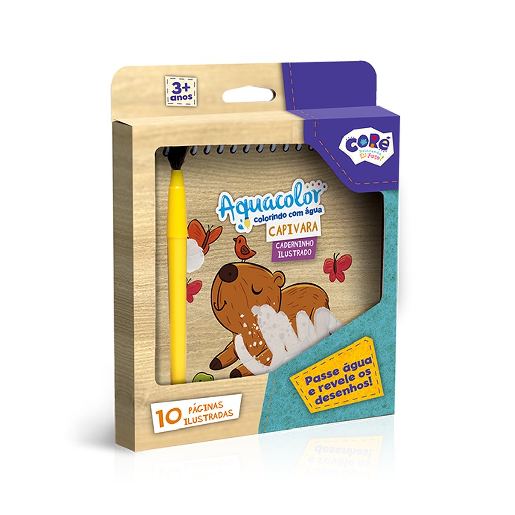 Aquacolor Colorindo Com Água Capivara Coré Toyster