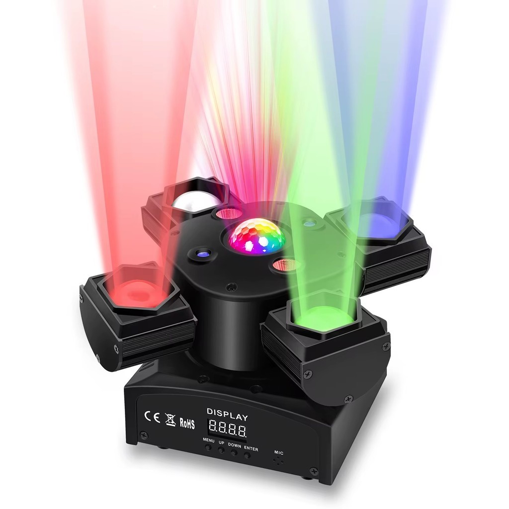 Canhão de Luz Giratório Led RGBW 80w DMX Bivolt 60Hz Oberon OR-LP506 em Oferta na Shopee