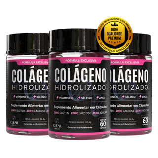 COLÁGENO HIDROLISADO COM BIOTINA ZINCO SELÊNIO ZERO AÇUCAR E VERISOL 60, 120 ou 180 CAPS - ORIGINAL em Oferta na Shopee