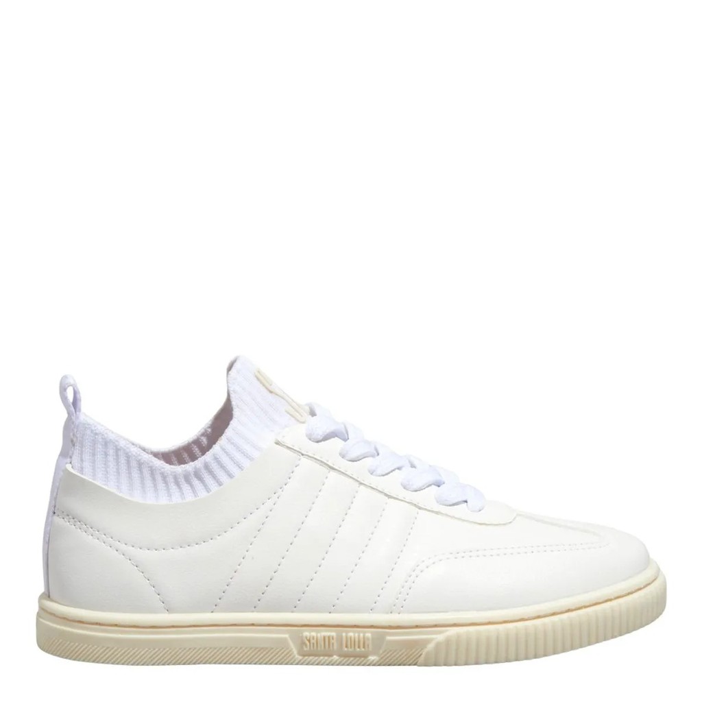 Tenis Santa Lolla Floater Luz Cano Baixo Knit Branco