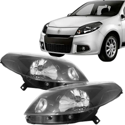 Farol Sandero 2012 2013 2014 Máscara Negra