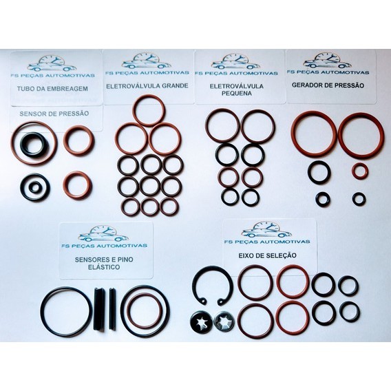 Kit Reparo Robô E Bomba Câmbio Fiat Dualogic Vedação Oring