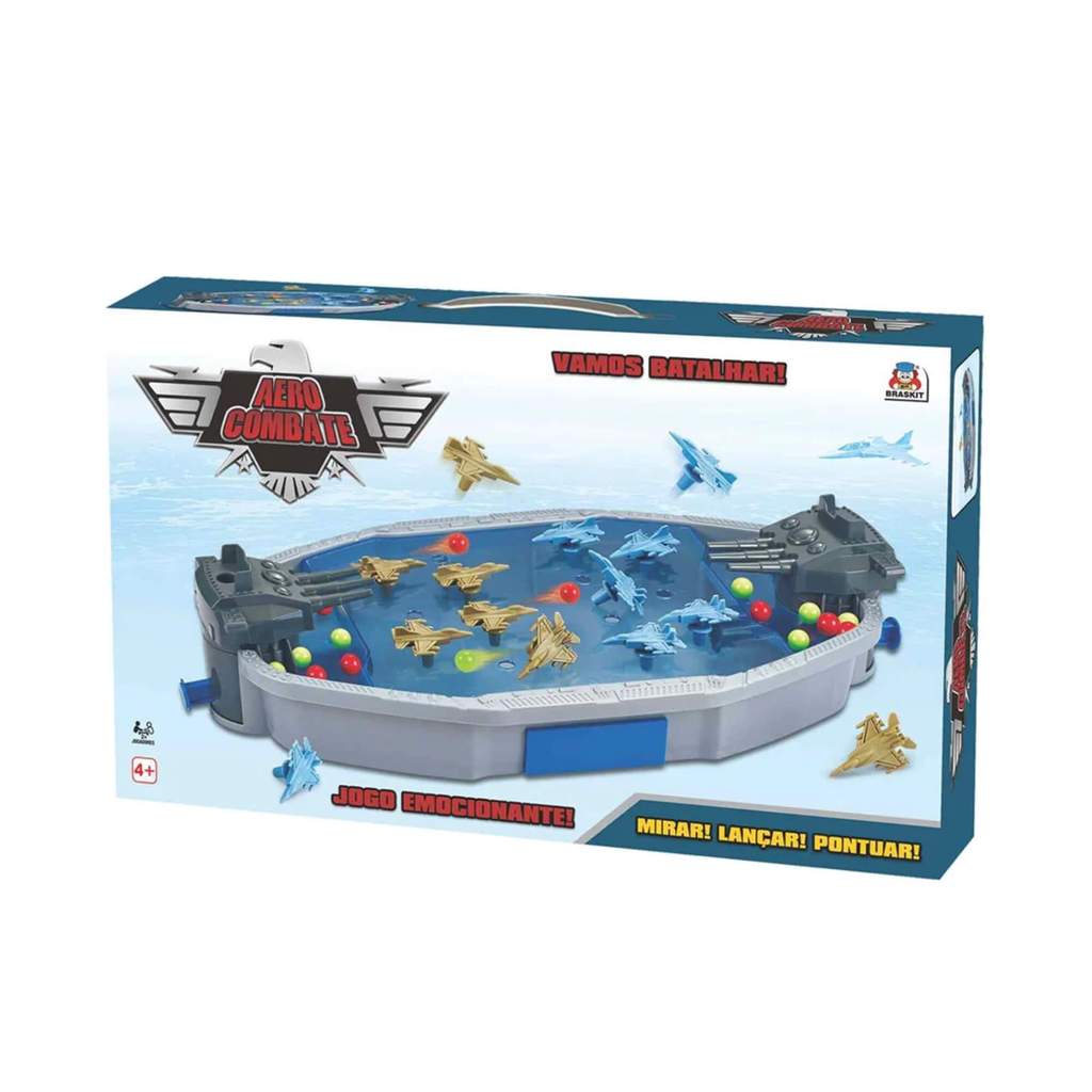 Jogo Aero Combate Aviões Coloridos – Brinquedo Infantil Educativo 4+ Anos Braskit 2303