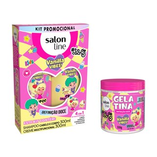 Kit Shampoo + Creme Multifuncional e Gelatina #todecacho Kids Vanilla Vibes em Oferta na Shopee