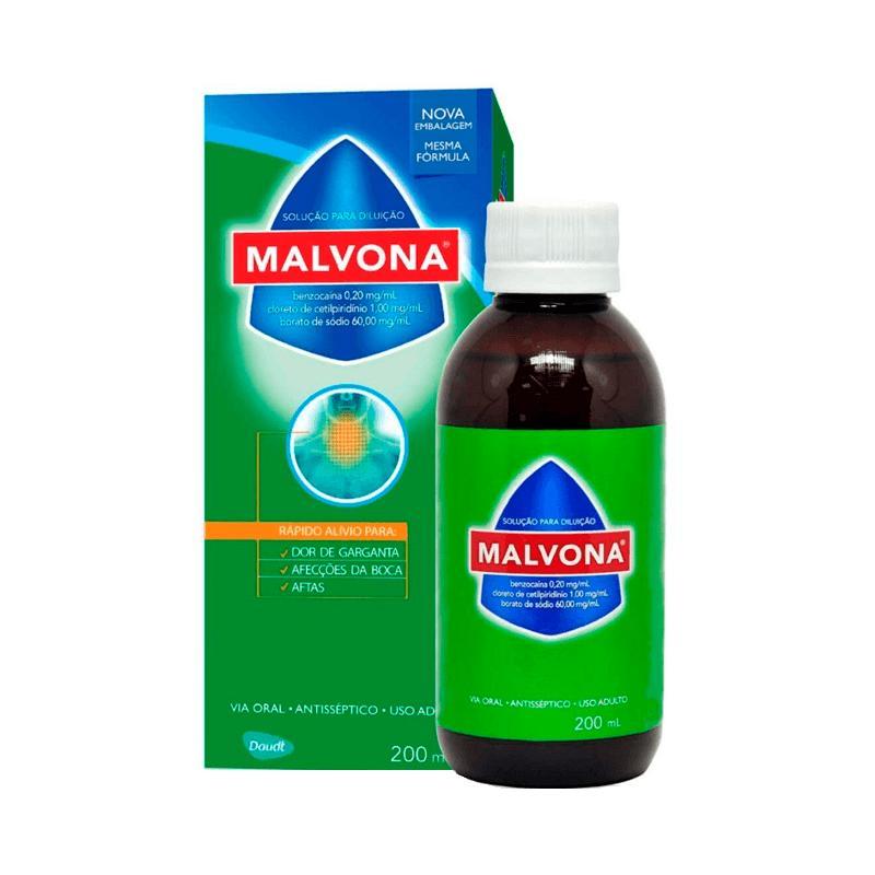 Solução Antisséptica Bucal Malvona 200ml