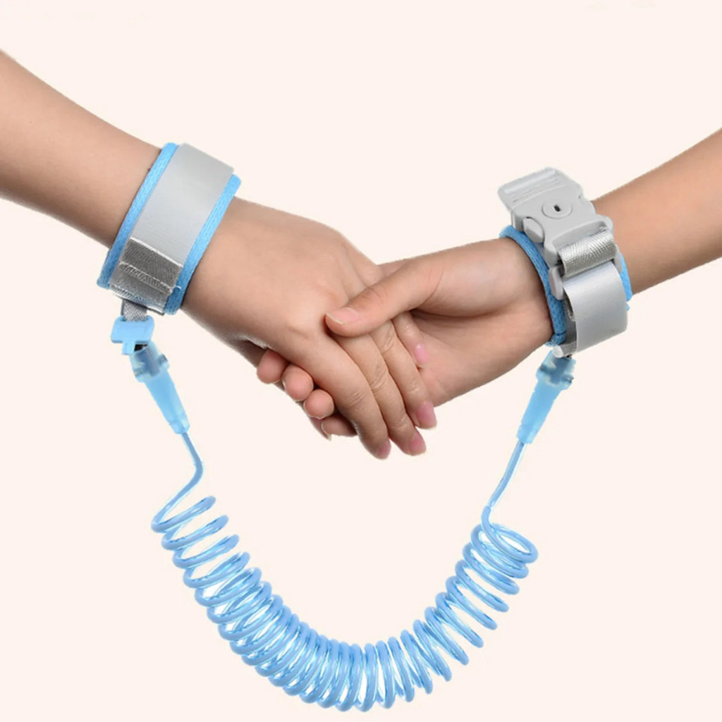 1,5m/2m Corrente de Pulso Anti-Perda Pulseira de Segurança para Crianças com Fechadura de Chave Pulseira Infantil Guia I