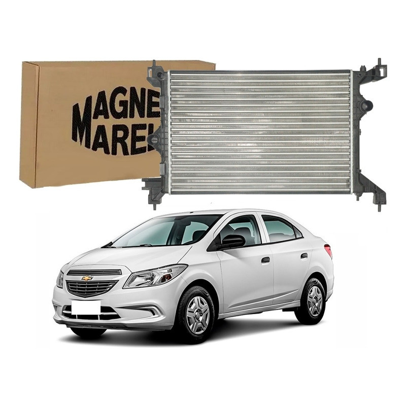 Radiador Agua Marelli Prisma 1.0 1.4 Manual 2012 A 2016 em Oferta na Shopee