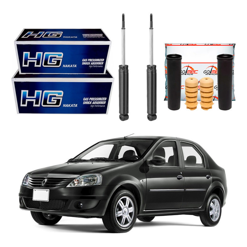 Kit Amortecedor Traseiro, Logan 1.0 1.6 2010 A 2013 em Oferta na Shopee