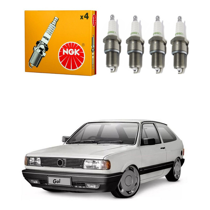 Jogo Velas Ngk Gol Quadrado 1.6 1.8 2.0 Ap 1985 A 1994 em Oferta na Shopee