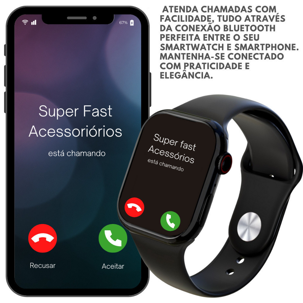 Smartwatch Relógio Inteligente com Tela Infinita — foto 4