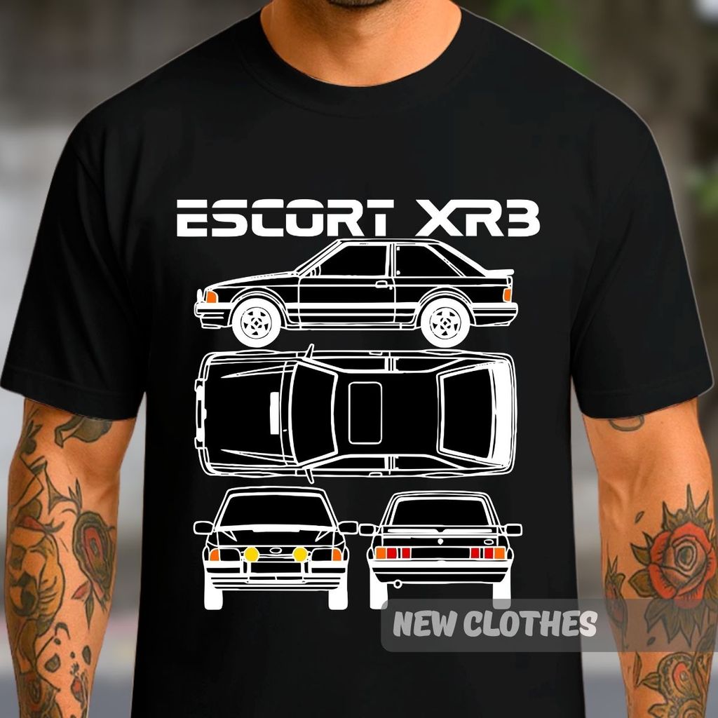 Camiseta Escort XR3 Unissex 100% Algodão Amantes Dos Clássicos Carro
