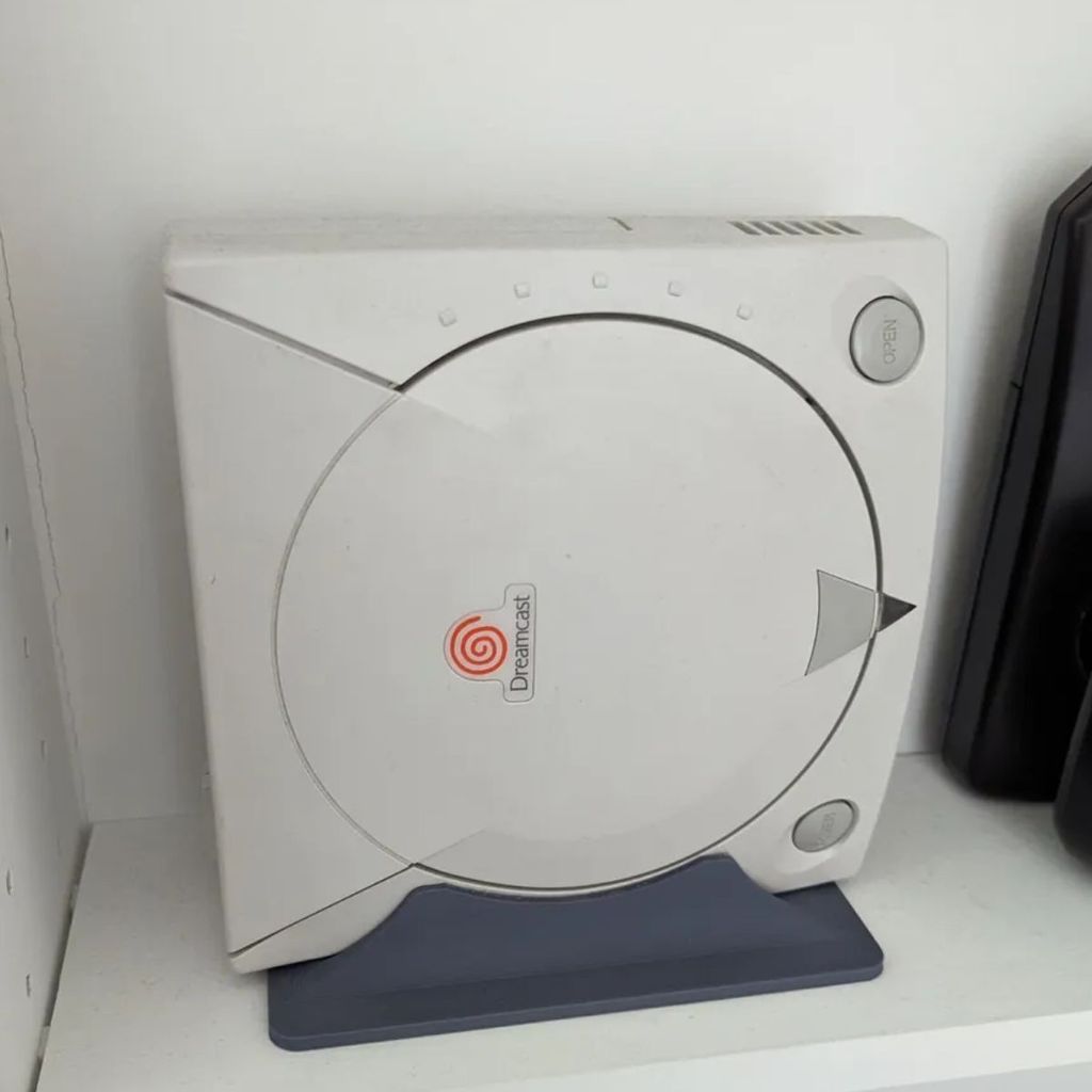Base Suporte Vertical 3D Para Console Sega Dreamcast