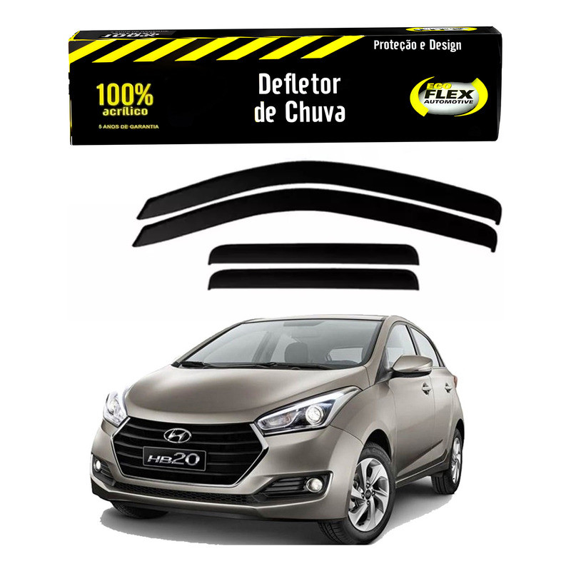 Jogo Calha Defletor Chuva Hb20 1.0 1.6 2016 A 2019