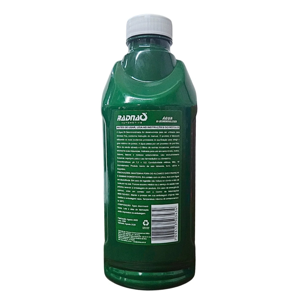 AGUA P/BATERIA/RADIADOR 1 LT. RADNAQ — imagem 2 de 2