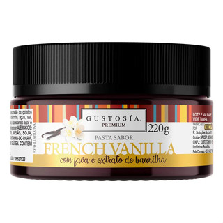 Pasta Saborizante Gustosia sabor French Vanilla 220g MEC3 em Oferta na Shopee